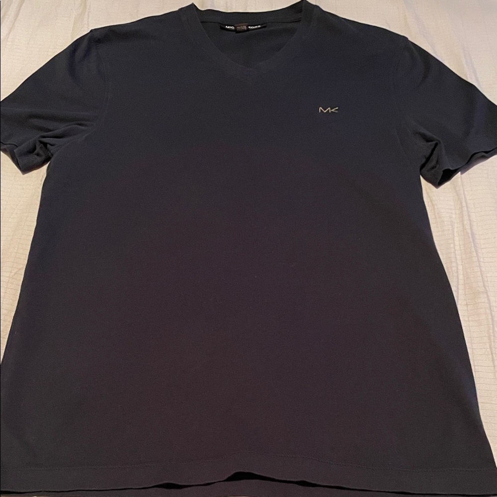 Michael Kors Dark Blue V-Neck Tee